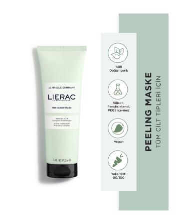 Lierac White Clay and Micro Granules Purifying Vegan Peeling Face Mask 75ml