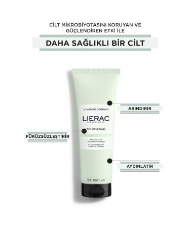 Lierac White Clay and Micro Granules Purifying Vegan Peeling Face Mask 75ml - Buy Online on GoSupps.com