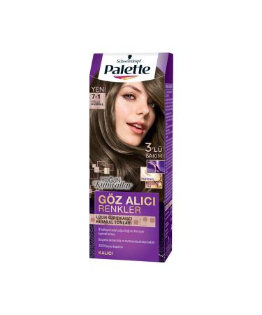 Eye-Catching Colors in Palette Hair Dye 7-1 Ash Blonde