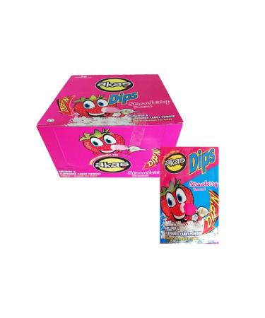 Kervan Akash Dips Band r Band r Ye! Strawberry Flavored Flat Lollipop and Flavored Granulated Sugar 12 Gr X 36 Pieces - Buy Online on GoSupps.com
