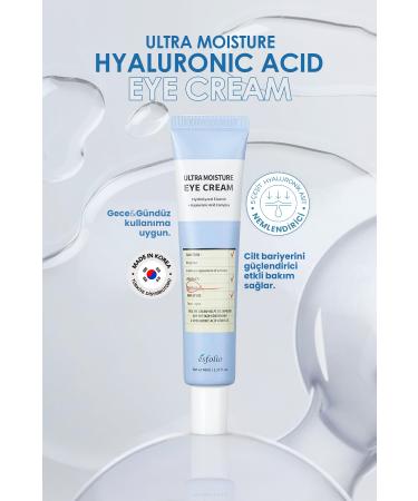 Esfolio 5 Types Hyaluronic Acid Moisturizing Eye Cream Ultra Moisture Eye Cream 40ml - Buy Online on GoSupps.com