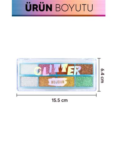 MUJGAN 8-Color Glitter Eyeshadow Palette No:1 - Buy Online on GoSupps.com