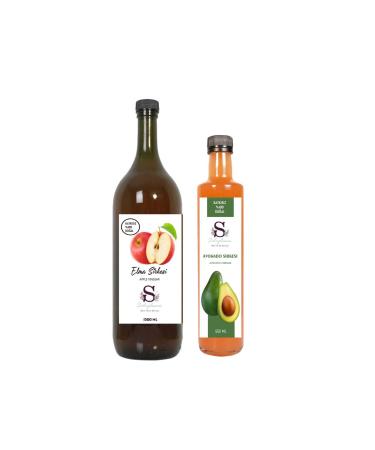 Suheylaana Natural Apple Cider Vinegar 1500 Ml - Natural Avocado Vinegar 500 Ml