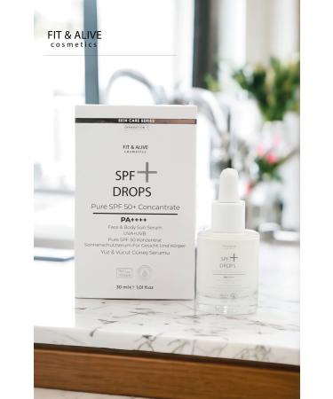 Fit & Alive Fitalive Spf 50+ Drops Face and Body Sun Serum Pa++++ - Buy Online on GoSupps.com