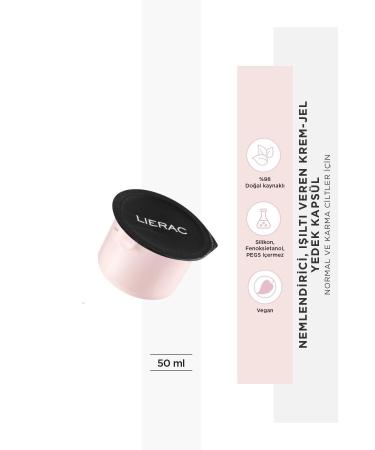 Lierac Radiance Hyaluronic Acid Luminous Cream-Gel Spare Capsule 50ml.