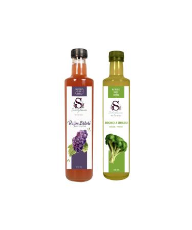 S heylaana Natural Black Grape Vinegar 500 Ml - Natural Broccoli Vinegar 500 Ml