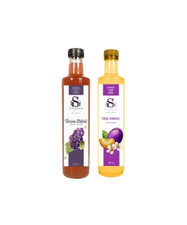 S heylaana Natural Black Grape Vinegar 500 Ml - Natural Plum Vinegar 500 Ml