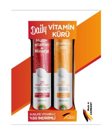 Sunlife Vitamin Cure 20+20 Effervescent Tablets