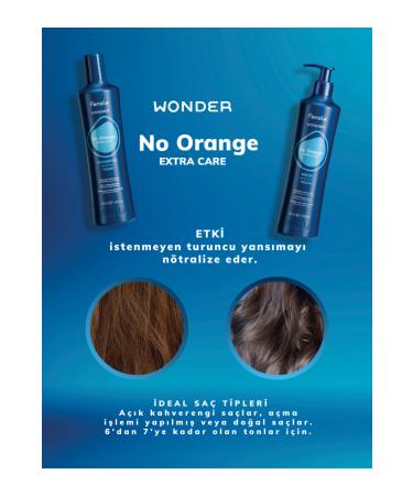 Fanola Wonder No Orange Blue Shampoo 350ml - Buy Online on GoSupps.com