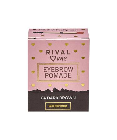 Rival Loves Me Eyebrow Pomade - Water Resistant No:04 Dark Brown - 1 piece