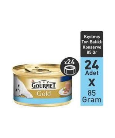 Gourmet Gold Canned Cat Food with Minced Tuna 85 Gr X 24 Pieces