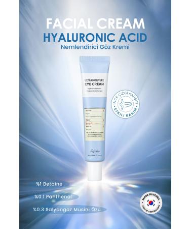 Esfolio 5 Types Hyaluronic Acid Moisturizing Eye Cream Ultra Moisture Eye Cream 40ml - Buy Online on GoSupps.com