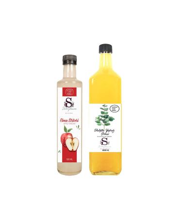 Suheylaana Natural Apple Cider Vinegar 500 Ml - Natural Eucalyptus Leaf Vinegar 1000 Ml