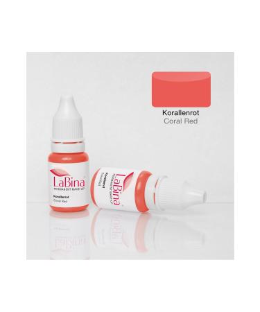 LABINA Korallenrot - Coral Red Permanent Makeup Pigmentation Lip Contour Paint 10 ml