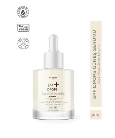 Fit & Alive Fitalive Spf 50+ Drops Face and Body Sun Serum Pa++++