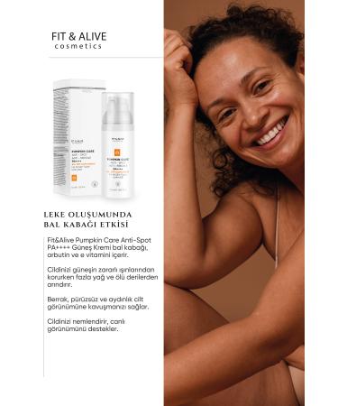 Fit & Alive Fitalive Special Brightening Pumpkin Sun Cream for Spotted Skin Spf 50 (ANTI SPOT & ANTI FRECKLES) - Buy Online on GoSupps.com