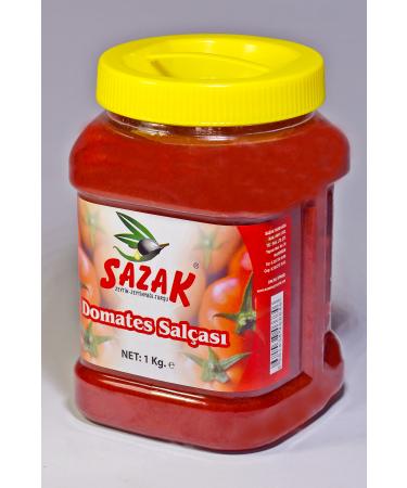 Sazak Olive Olive Oil Tomato Paste 1 KG Homemade Additive-Free Natural - Buy Online on GoSupps.com