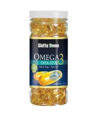 Shiffa Home Omega 3 Fish Oil Dha Epa 500 Mg 150 Softgel Capsules