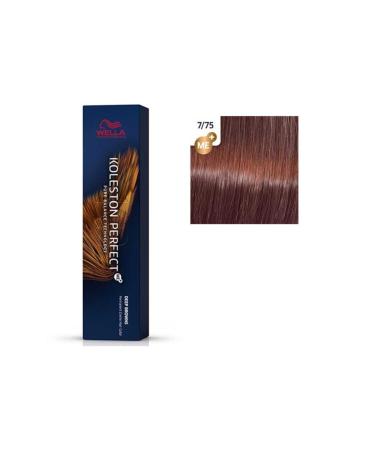 Wella Koleston Perfect Me+ Super 7/75 Light Rosewood Permanent Hair Dye 60ML DK r n248