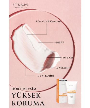 Fit & Alive Fitalive 50 Spf Sun Cream - 50 ml - Buy Online on GoSupps.com