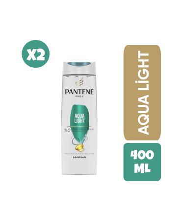 Pantene Pro-v Aqualight Shampoo For Oily Hair 400 ML X2 Pieces