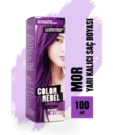 COLOR REBEL Hair Dye Paraben-Free & Ammonia-Free Purple Temporary Hair Dye BeNa 100 mL.