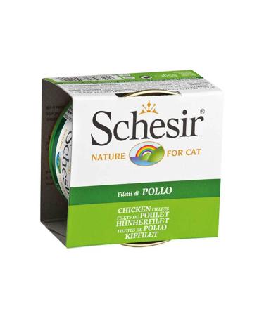 Schesir SCHES R POLLO JELLY CHICKEN FILLET CANNED CAT 85GR