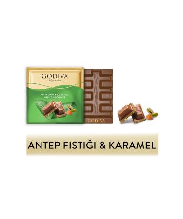 Godiva Godiva Square Pistachio Caramel 60Gr 6 Pieces
