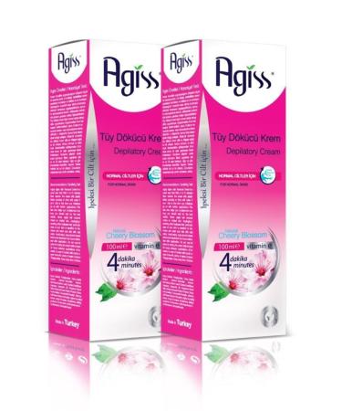 AGISS Hair Removal Cream-Normal Skin 100 Ml X2