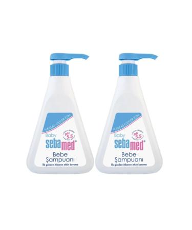 Sebamed Baby Ph 5.5 Baby Shampoo 500 ml. X2 Pieces + Ph 5.5 Baby Compact 100 gr. Gift