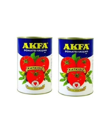 Akfa Tomato Paste Without Additives Tin 2 Pieces X 4300 Grams