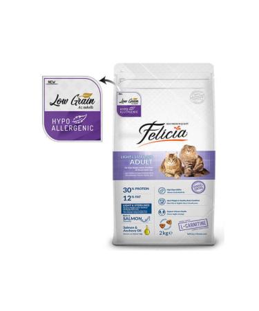 Felicia Low Grain Hypoallergenic Salmon Sterilized Cat Food 2 Kg