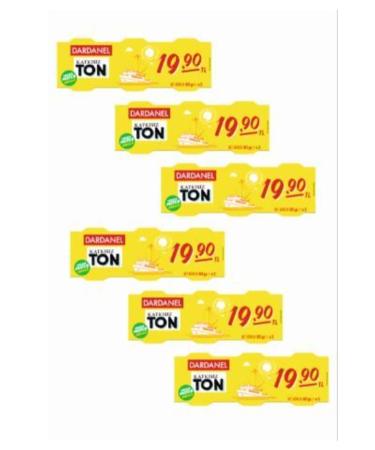 Dardanel Economic Tuna 75 G *3 Ton Economic 6 Piece Set