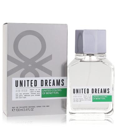 United Dreams Aim High by Benetton Eau De Toilette Spray 3.4 oz for Men