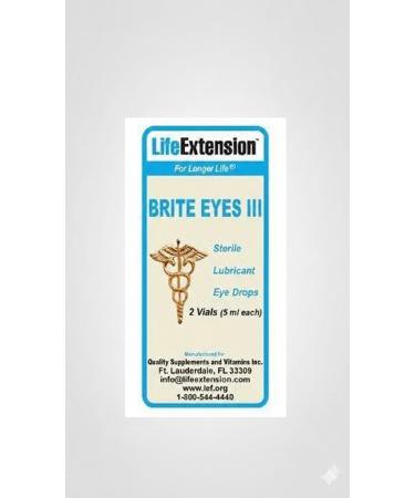 Life Extension Brite Eyes III 2 Vials 5 ml Each