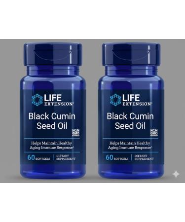 Life Extension Black Cumin Seed Oil, 60 softgels Life Extension (2 pack)