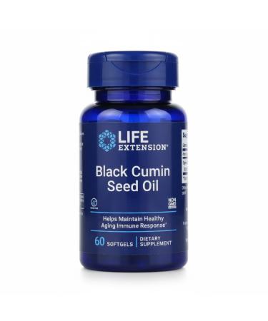 Life Extension Black Cumin Seed Oil 60 Softgels - Buy Online on GoSupps.com