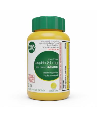 Life Extension Aspirin Low Dose Safety Coated 81 mg 300 Enteric Coated Tablets