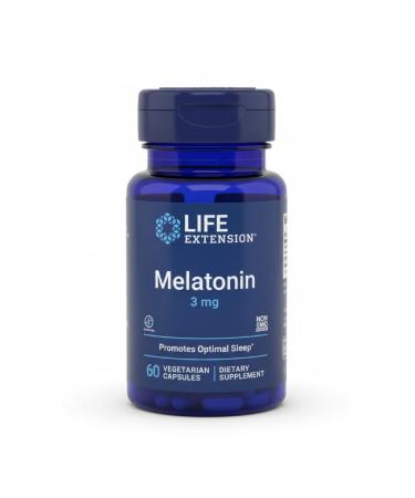 Life Extension Melatonin 3 mg 60 Vegetarian Capsules - Buy Online on GoSupps.com