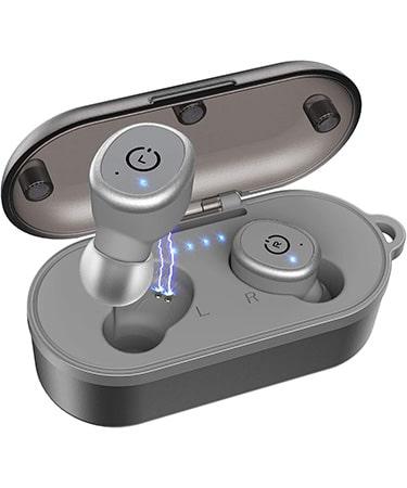 TOZO T10 Bluetooth 5.0 Wireless Earbuds with Wireless Charging Case Waterproof 