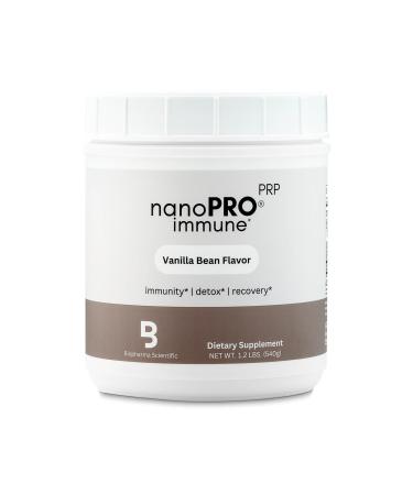 Biopharma Scientific NanoPro Immune Undenatured Whey Protein Powder | Vanilla Bean Flavor | 30 Servings | Colostrum, Iron, Calcium, Grass Fed Cows, Proline Rich Polypeptides Prp Immune