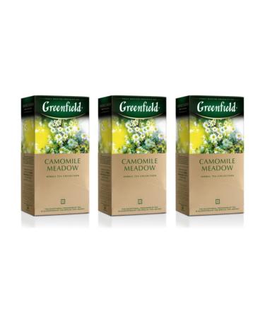 Herbal Greenfield Tea Camomille Meadow 25 bags 3 pieces