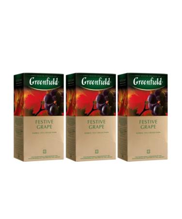 Tea drink Greenfield Festive Graph 25 bags 3 pieces - Buy Online on GoSupps.com