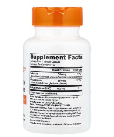 Doctor's Best NAC Detox Egulators - Buy Online on GoSupps.com