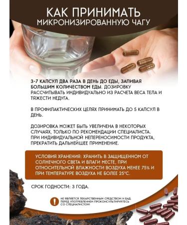CHAGA FOOD Chaga in capsules micronized 100% natural - Buy Online on GoSupps.com
