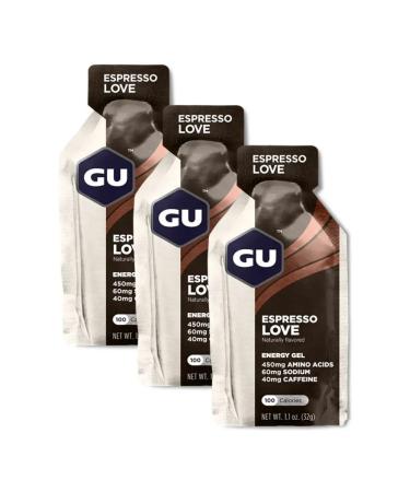 GU Energy Labs Energy gel GU Original 3 pcs. Espresso Love - Buy Online on GoSupps.com