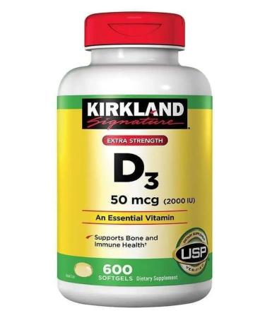 Kirkland Signature D3 50 mg 600 capsules