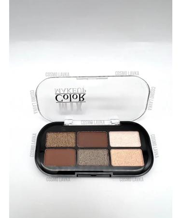 COSMO SHOP Eye Shadows Palette Shadow shadows 6 colors