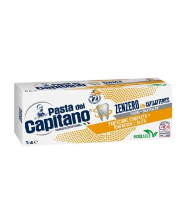 Pasta Del Capitano Toothpaste Absolute Protection ginger 75 ml - Buy Online on GoSupps.com