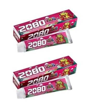 Dental Clinic 2080 Toothpaste strawberries 2pcs of 80 ml - Buy Online on GoSupps.com
